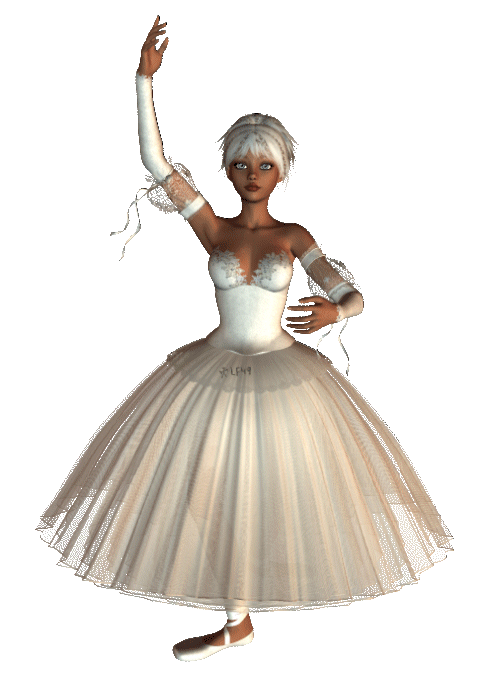 Baletnica w pięknej sukience